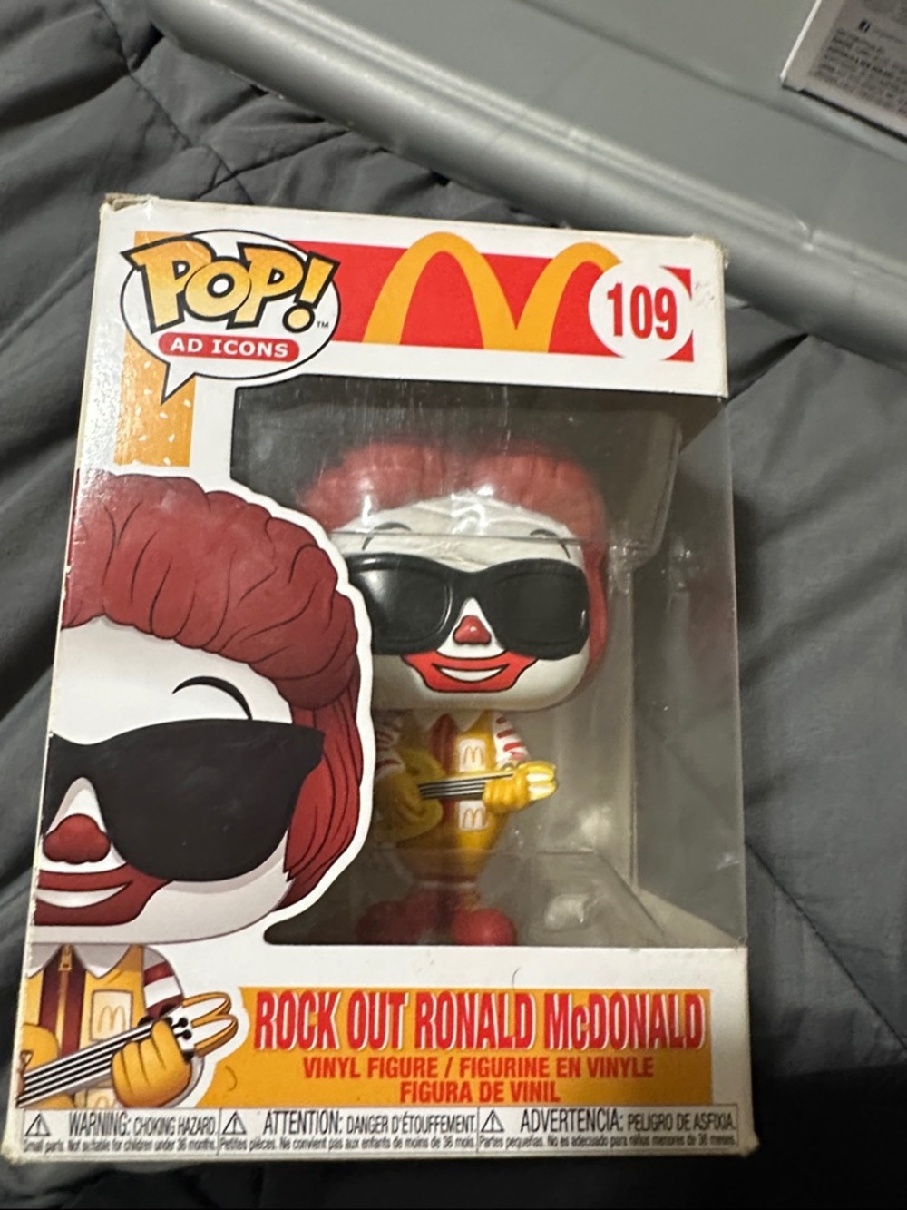 Funko Pop! Rock Out Ronald McDonald Red White Yellow Black